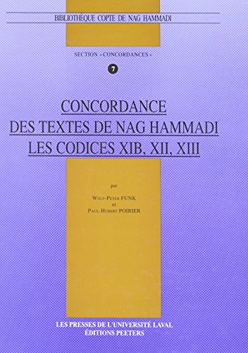 Imagen de archivo de Concordance Des Textes De Nag Hammadi : Codices Xib. a la venta por RECYCLIVRE