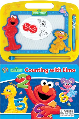 9782764304532: Sesame Street Counting with Elmo Board Book & Magnetic Doodle Board