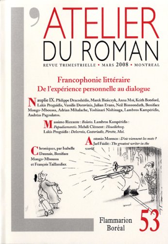 Beispielbild fr Revue l'Atelier du roman, no 53 zum Verkauf von Librairie La Canopee. Inc.