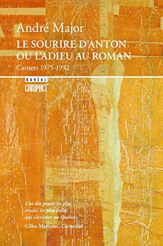 Stock image for Sourire d'Anton ou l'adieu au roman for sale by Librairie La Canopee. Inc.