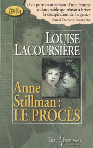 Beispielbild fr Anne Stillman : Le Procs zum Verkauf von Better World Books Ltd