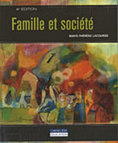 Beispielbild fr Famille et Socit zum Verkauf von Better World Books