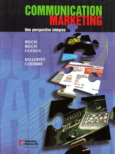 Beispielbild fr communication marketing - une perspective integree zum Verkauf von Chapitre.com : livres et presse ancienne