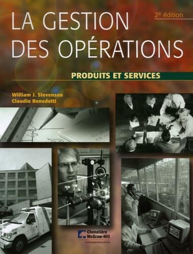 GESTION DES OPERATIONS PRODUITS ET SERVICES 2EME EDITION