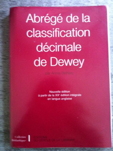 Imagen de archivo de Abrg de la classification dcimale de Dewey a la venta por Ammareal