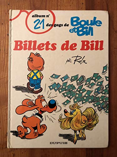 Beispielbild fr Boule et bill, n 21 : Billets de bill zum Verkauf von Ammareal