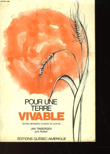 Beispielbild fr Pour une terre vivable. Collection Elsevier Savoir. zum Verkauf von AUSONE