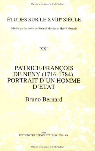 9782800410777: Patrice-francois de neny (1716-1784)