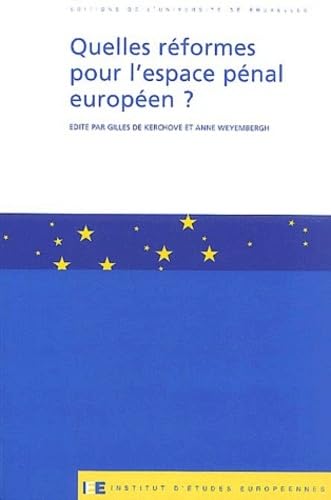 Stock image for Quelles rformes pour l'espace pnal europen ? for sale by Revaluation Books