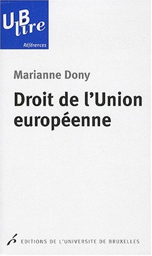 Beispielbild fr Droit de L'union Europenne zum Verkauf von Hamelyn