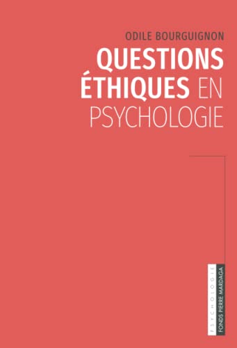 Stock image for Questions thiques en psychologie for sale by Revaluation Books