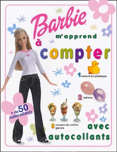 9782800684222: Barbie m'apprend  compter avec autocollants