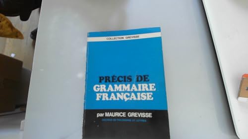 Beispielbild fr Prcis de grammaire franaise zum Verkauf von Better World Books