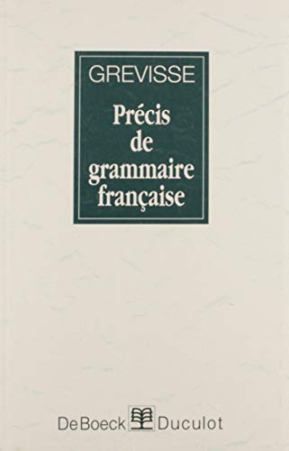 Beispielbild fr Precis de Grammaire Francaise zum Verkauf von Better World Books