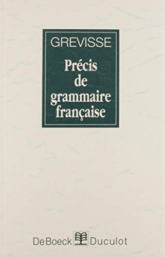 Imagen de archivo de Precis de Grammaire Francaise a la venta por Better World Books