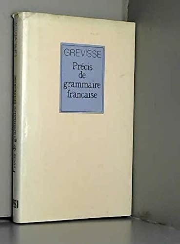 Stock image for Prcis de grammaire franaise for sale by Zoom Books Company