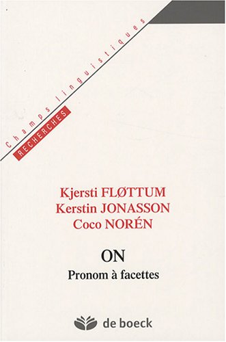 Imagen de archivo de On : Pronom  facettes a la venta por Le Monde de Kamlia