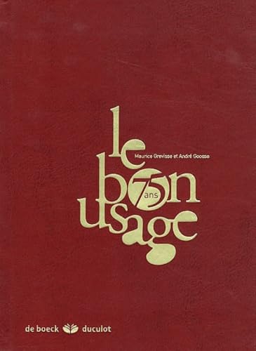 9782801116531: LE BON USAGE 15EME EDITION -VERSION LUXE