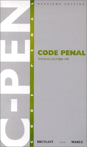 Beispielbild fr CODE PENAL zum Verkauf von medimops