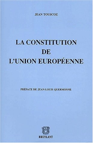 Imagen de archivo de La Constitution europenne a la venta por Ammareal