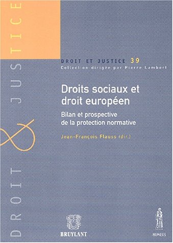 Stock image for Droits Sociaux Et Droit Europen : Bilan Et Prospective De La Protection Normative : Actes De La Jou for sale by RECYCLIVRE