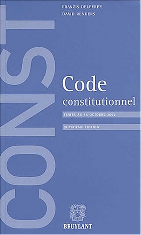 Beispielbild fr Code constitutionnel zum Verkauf von Ammareal