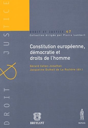 Beispielbild fr Constitution europenne, dmocratie et droits de l'homme zum Verkauf von Ammareal