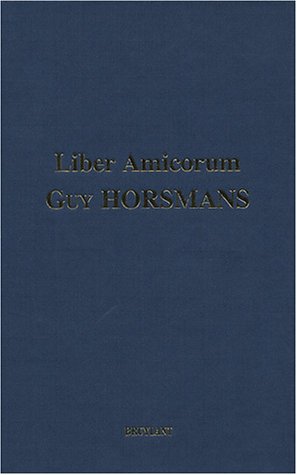 9782802719021: Liber Amicorum Guy Horsmans