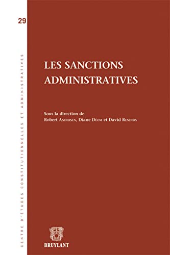 9782802723769: Les Sanctions administratives