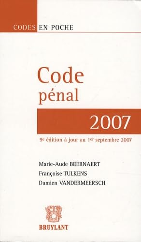 Beispielbild fr Code pnal 2007 zum Verkauf von medimops