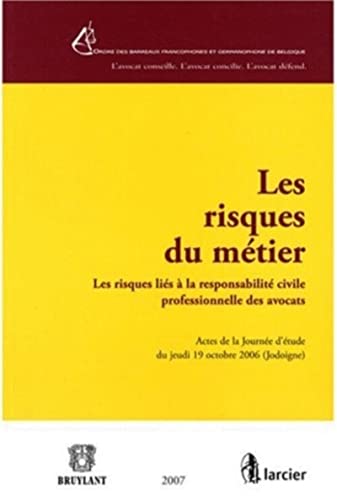 9782802724995: Les risques du mtier