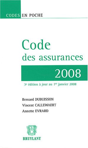 Stock image for Code des assurances 2008 for sale by medimops