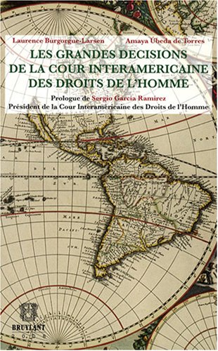 Beispielbild fr Les grandes dcisions de la Cour interamricaine des Droits de l'Homme zum Verkauf von Mli-Mlo et les Editions LCDA