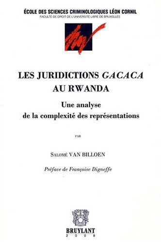 9782802726340: Les Juridictions Gacaca au Rwanda. Une analyse de la complexit des reprsentations
