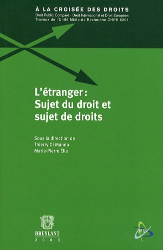 9782802726531: L'tranger : sujet du droit et sujet de droits