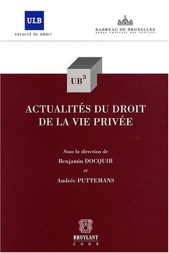 Stock image for Actualits du droit de la vie prive for sale by Books Unplugged