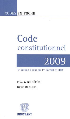 Stock image for Code Constitutionnel 2009 for sale by RECYCLIVRE