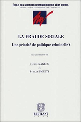 Imagen de archivo de La fraude sociale : Une priorit de politique criminelle ? a la venta por medimops