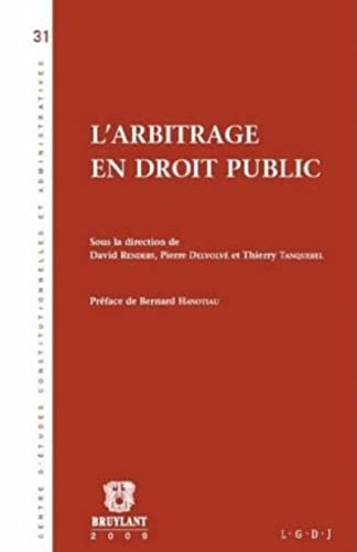 9782802728634: L'arbitrage en droit public