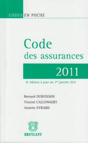 Stock image for Code des assurances 2011 for sale by Le Monde de Kamlia