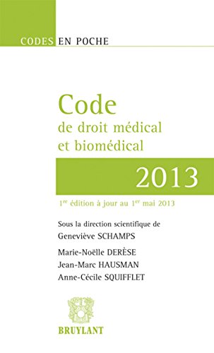 9782802736769: Code de droit mdical et biomdical