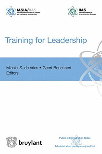 Beispielbild fr Training for Leadership De vries, Michiel s. et Bouckaert, Geert zum Verkauf von BIBLIO-NET