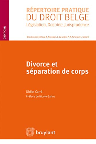Beispielbild fr Divorce et sparation de corps [Broch] Carr, Didier et Gallus, Nicole zum Verkauf von BIBLIO-NET