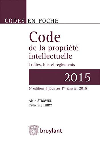 Beispielbild fr Code de la proprit intellectuelle - 2015 zum Verkauf von Ammareal