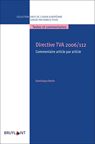 Stock image for Directive TVA 2006/112 for sale by medimops