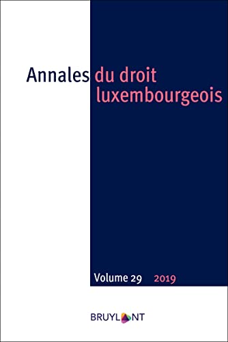 Stock image for Annales du droit luxembourgeois - Tome 29 2019 (20) for sale by Gallix