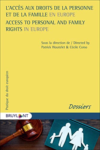 Beispielbild fr L`accs aux droits de la personne et de famille en Europe zum Verkauf von Buchpark