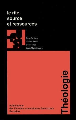 Beispielbild fr LE RITE, SOURCE ET RESSOURCES zum Verkauf von Librairie l'Aspidistra