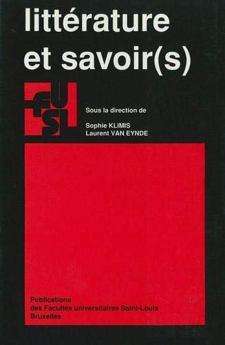 Beispielbild fr litterature et savoir(s) (93) zum Verkauf von Gallix