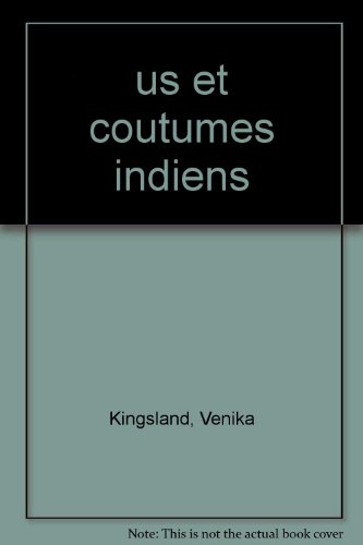 Stock image for US ET COUTUMES INDIENS for sale by La Plume Franglaise